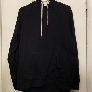 Zine Regular Black Pullover Hoodie Size Medium
